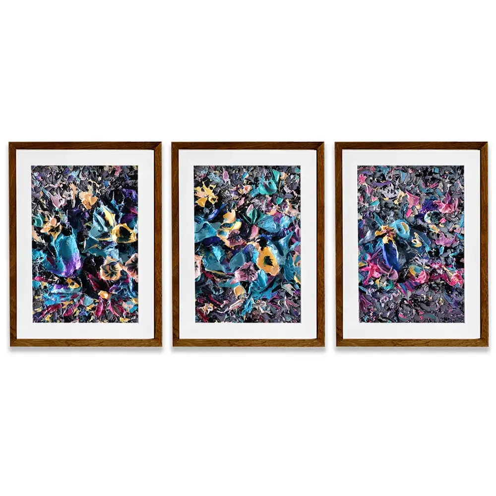 Ignite Framed Art Print Trio Ignite Framed Art Print Trio wall art product Nada Khatib