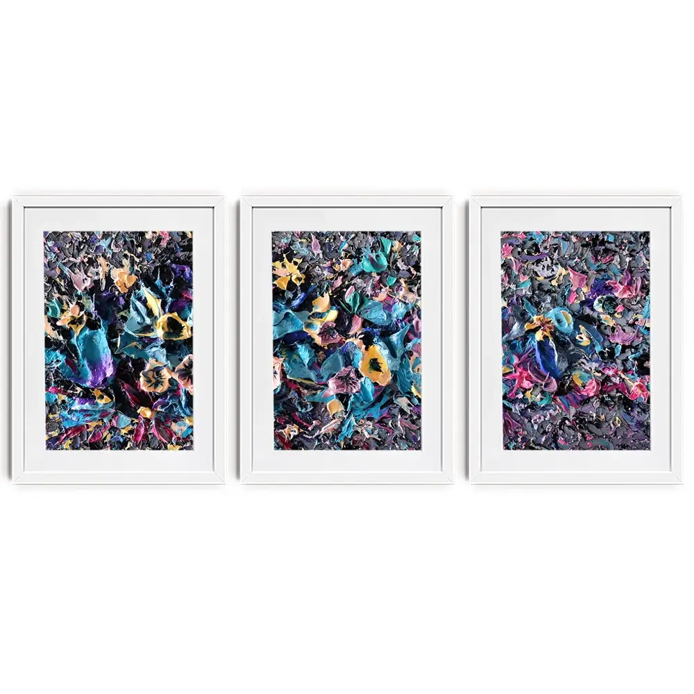 Ignite Framed Art Print Trio Ignite Framed Art Print Trio wall art product Nada Khatib