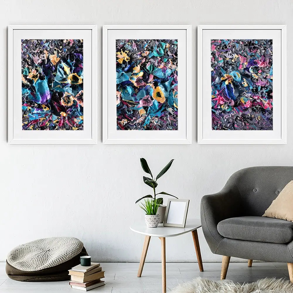 Ignite Framed Art Print Trio Ignite Framed Art Print Trio wall art product Nada Khatib
