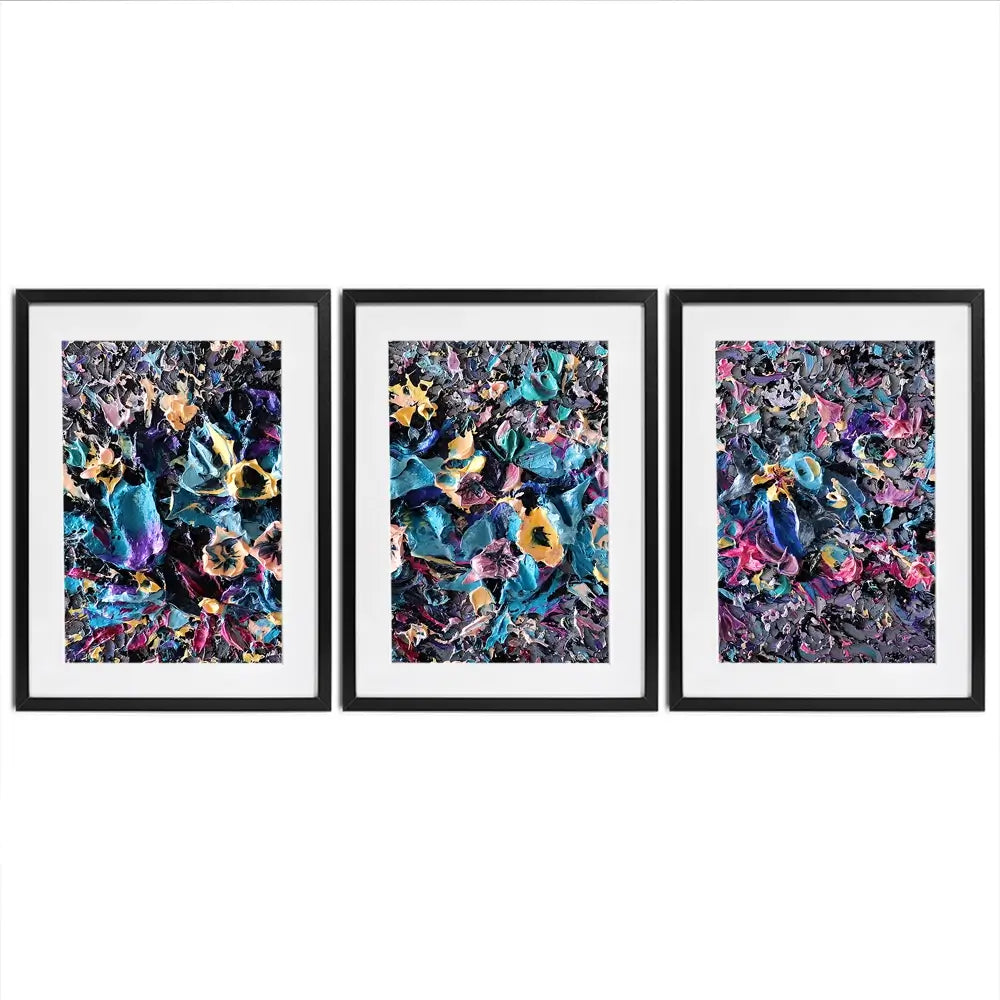 Ignite Framed Art Print Trio Ignite Framed Art Print Trio wall art product Nada Khatib