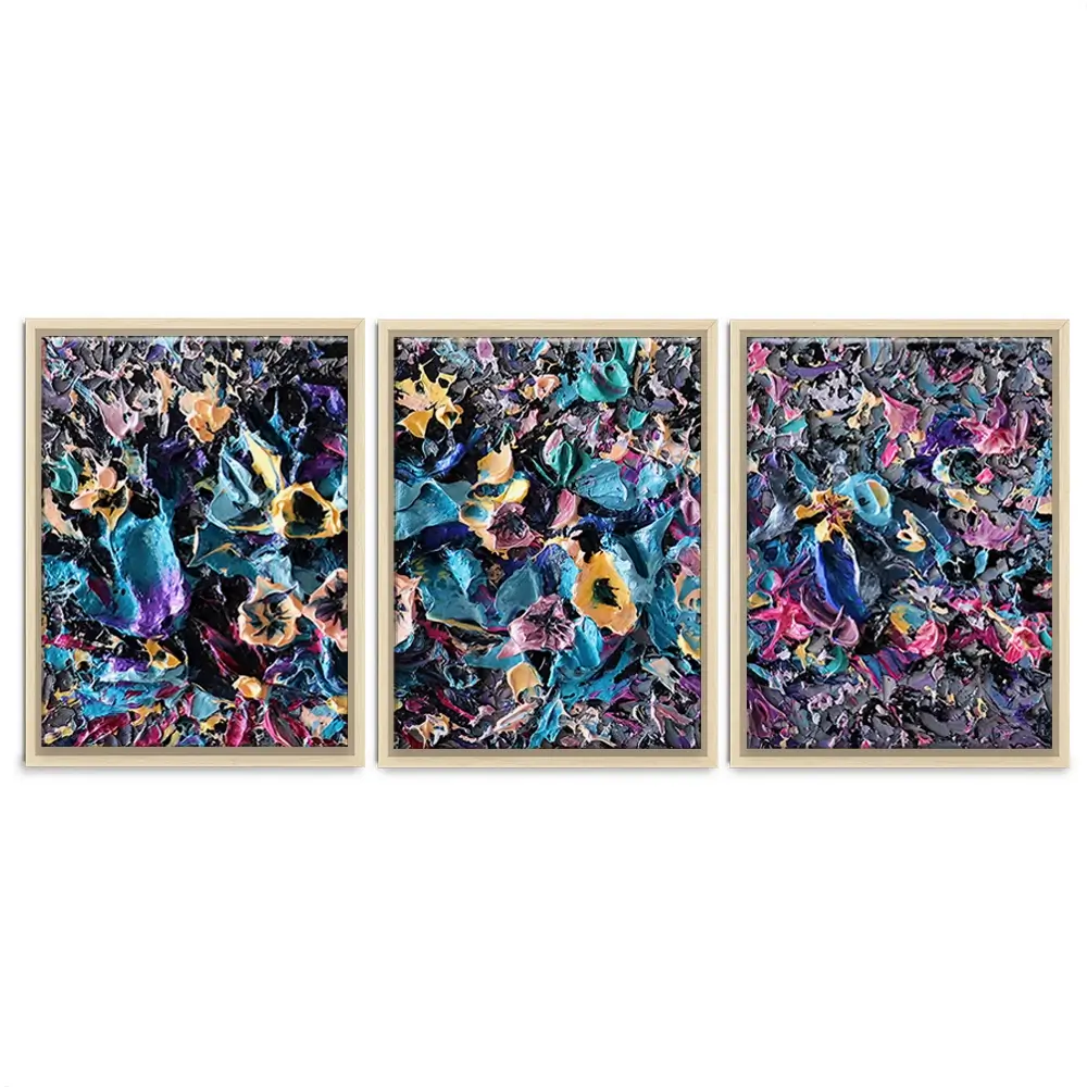 Ignite Trio Canvas Print Ignite Trio Canvas Print | Triptych Art wall art product Nada Khatib
