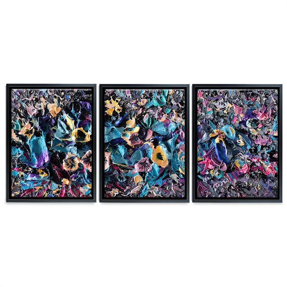 Ignite Trio Canvas Print Ignite Trio Canvas Print | Triptych Art wall art product Nada Khatib