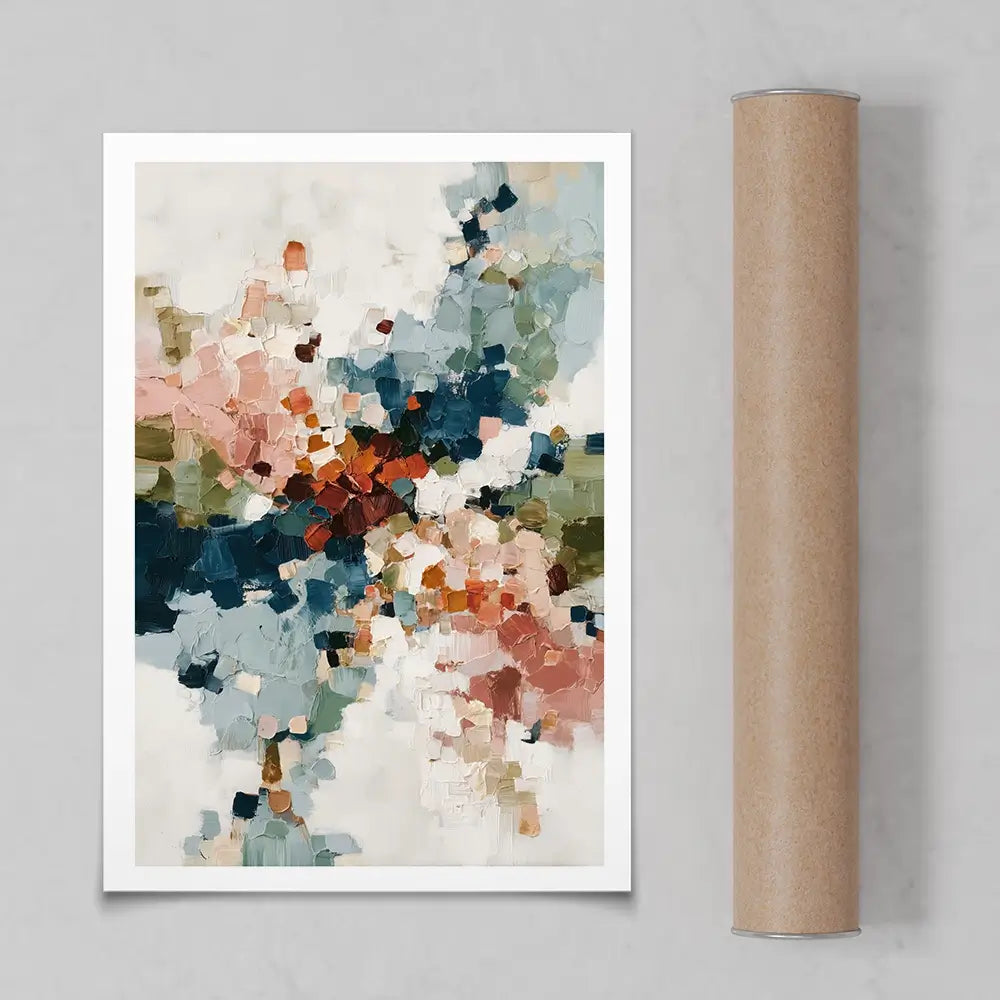 Impasto Burst Art Print Impasto Burst Art Print wall art product Chromatic Storm Studio