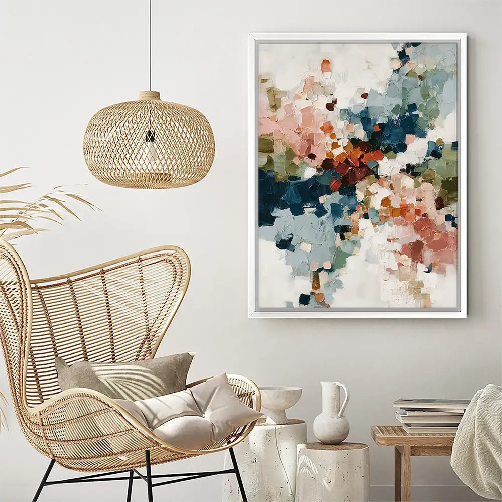 Impasto Burst Canvas Print Impasto Burst Canvas Print wall art product Chromatic Storm Studio