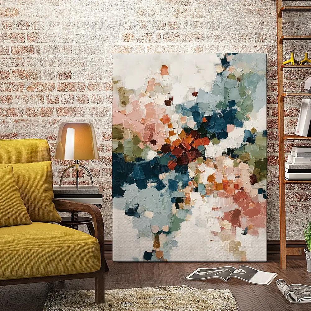 Impasto Burst Canvas Print Impasto Burst Canvas Print wall art product Chromatic Storm Studio