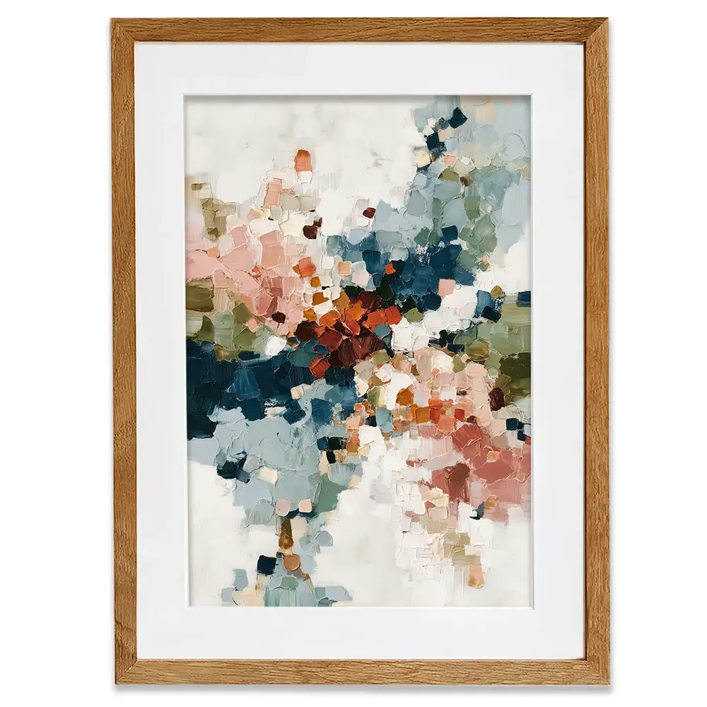 Impasto Burst Framed Art Print Impasto Burst Framed Art Print wall art product Chromatic Storm Studio