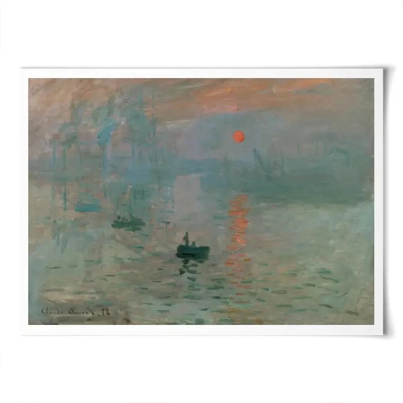 Impression, Sunrise Art Print Impression, Sunrise Art Print wall art product Claude Monet
