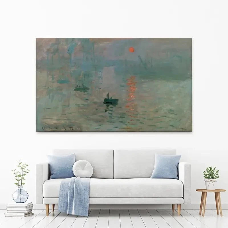 Impression, Sunrise Canvas Print Impression, Sunrise Canvas Print wall art product Claude Monet