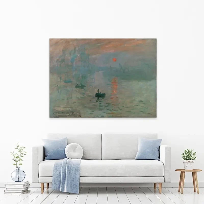 Impression, Sunrise Canvas Print Impression, Sunrise Canvas Print wall art product Claude Monet