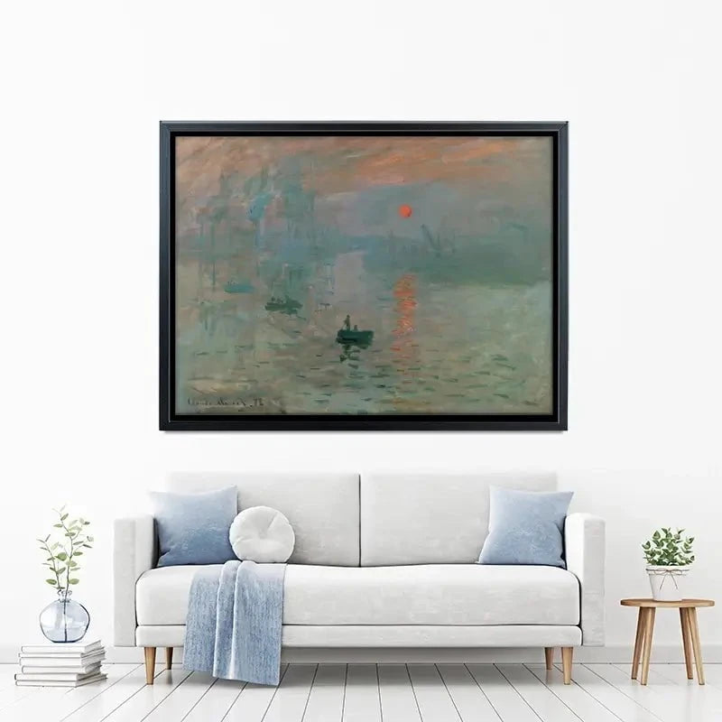 Impression, Sunrise Canvas Print Impression, Sunrise Canvas Print wall art product Claude Monet