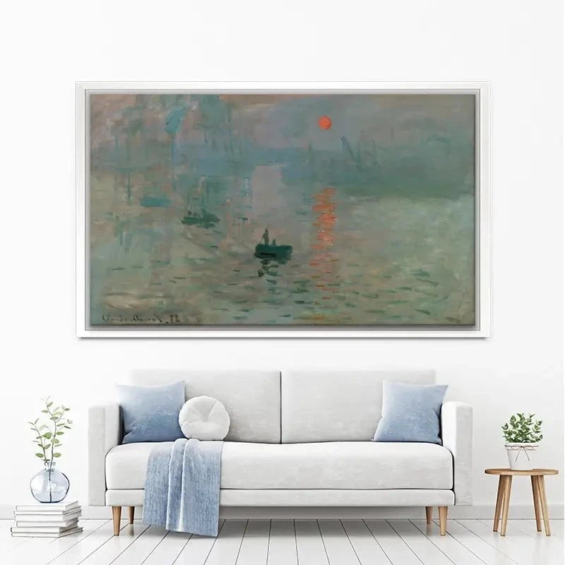 Impression, Sunrise Canvas Print Impression, Sunrise Canvas Print wall art product Claude Monet
