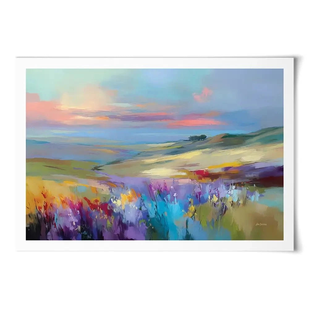 Impressions Of A Peaceful Valley Art Print Impressions Of A Peaceful Valley Art Print wall art product Leon Devenice