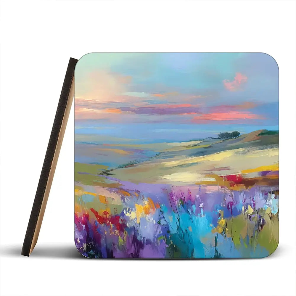 Impressions Of A Peaceful Valley Coaster Set Impressions Of A Peaceful Valley Coaster Set wall art product Leon Devenice