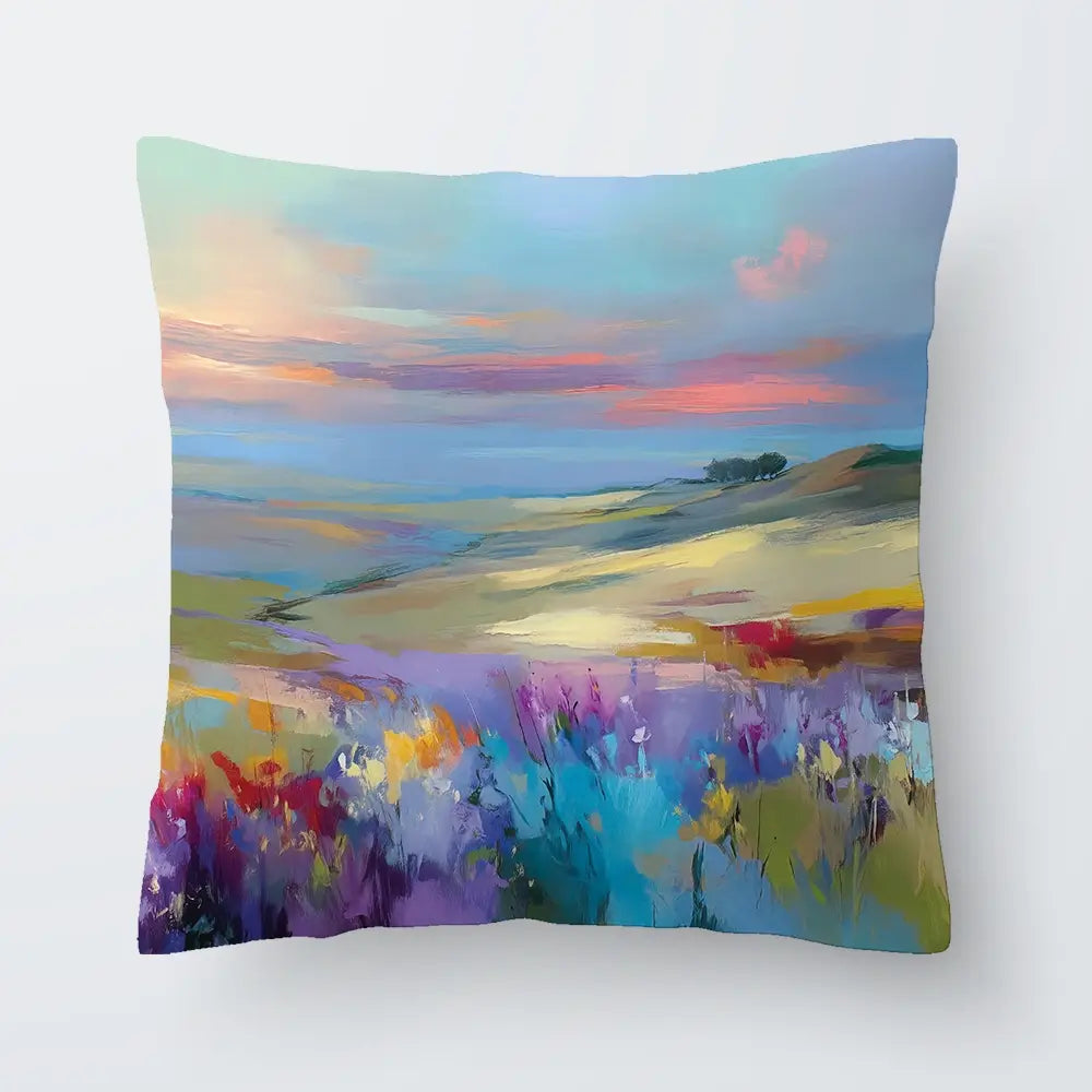 Impressions Of A Peaceful Valley Cushion Impressions Of A Peaceful Valley Cushion wall art product Leon Devenice