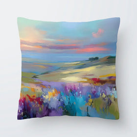 Impressions Of A Peaceful Valley Cushion Impressions Of A Peaceful Valley Cushion wall art product Leon Devenice