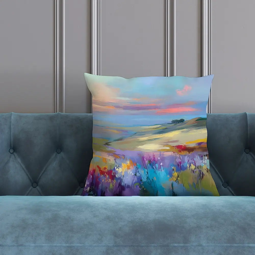 Impressions Of A Peaceful Valley Cushion Impressions Of A Peaceful Valley Cushion wall art product Leon Devenice