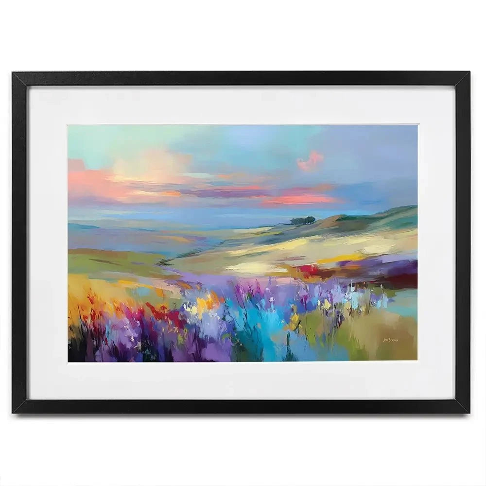 Impressions Of A Peaceful Valley Framed Art Print Impressions Of A Peaceful Valley Framed Art Print wall art product Leon Devenice