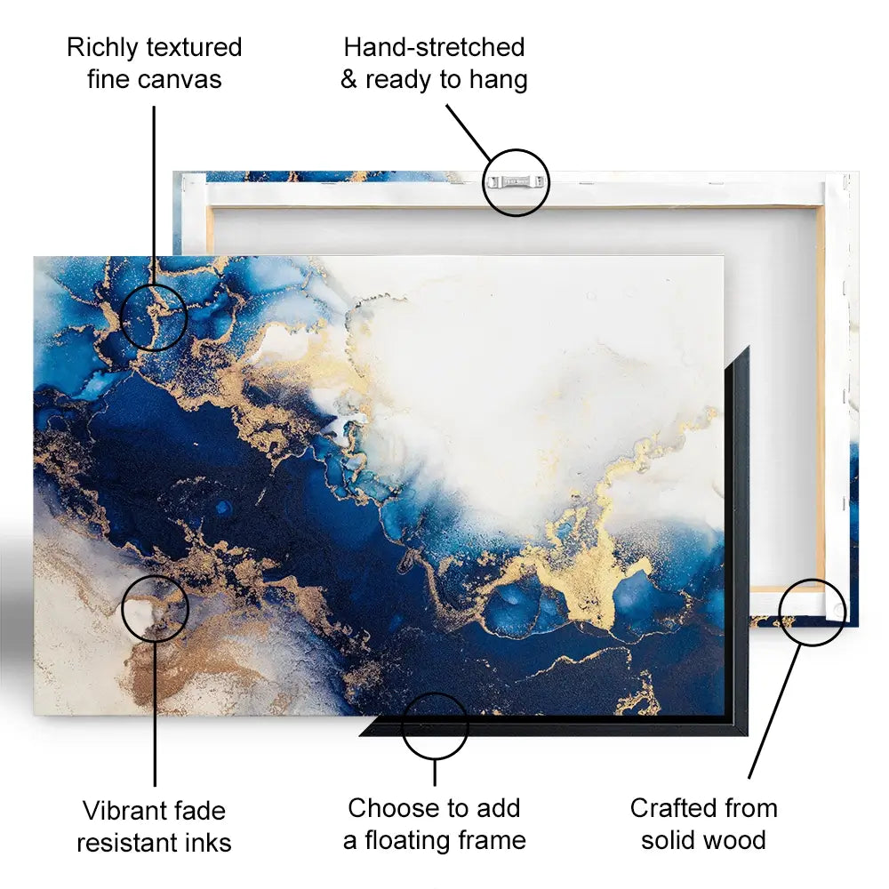 In The Deep Blue Canvas Print In The Deep Blue Canvas Print wall art product Blue Planet Studio / Shutterstock