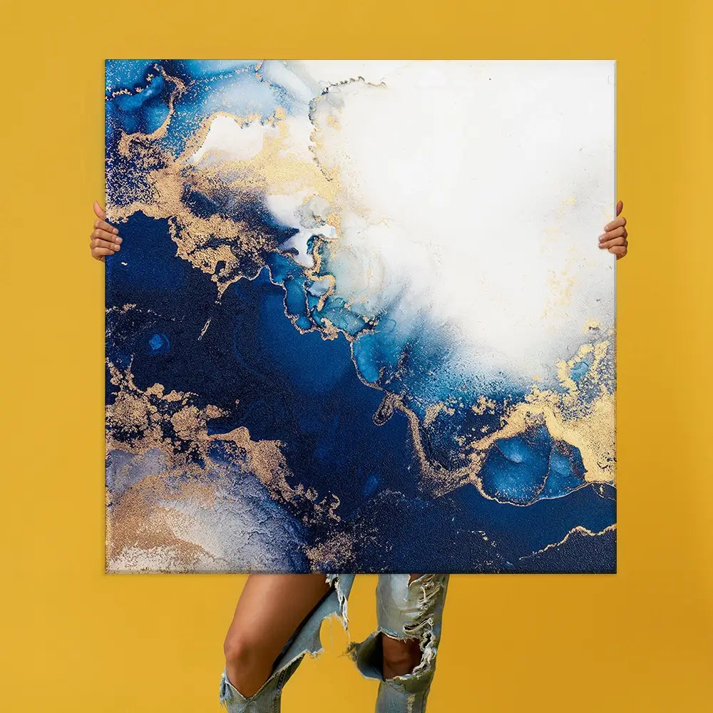 In The Deep Blue Oversized Canvas Print In The Deep Blue Oversized Canvas Print wall art product Art Print Shop