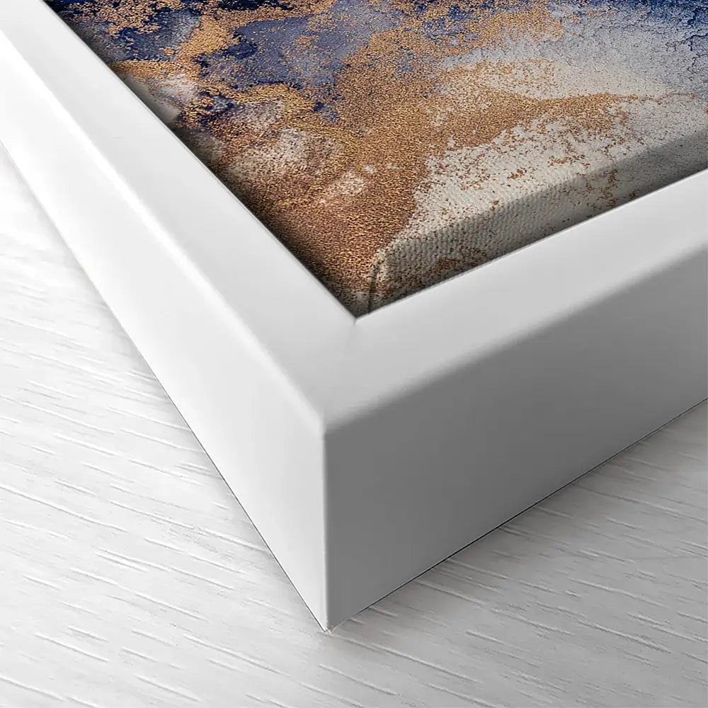 In The Deep Blue Square Canvas Print In The Deep Blue Square Canvas Print wall art product Art Print Shop