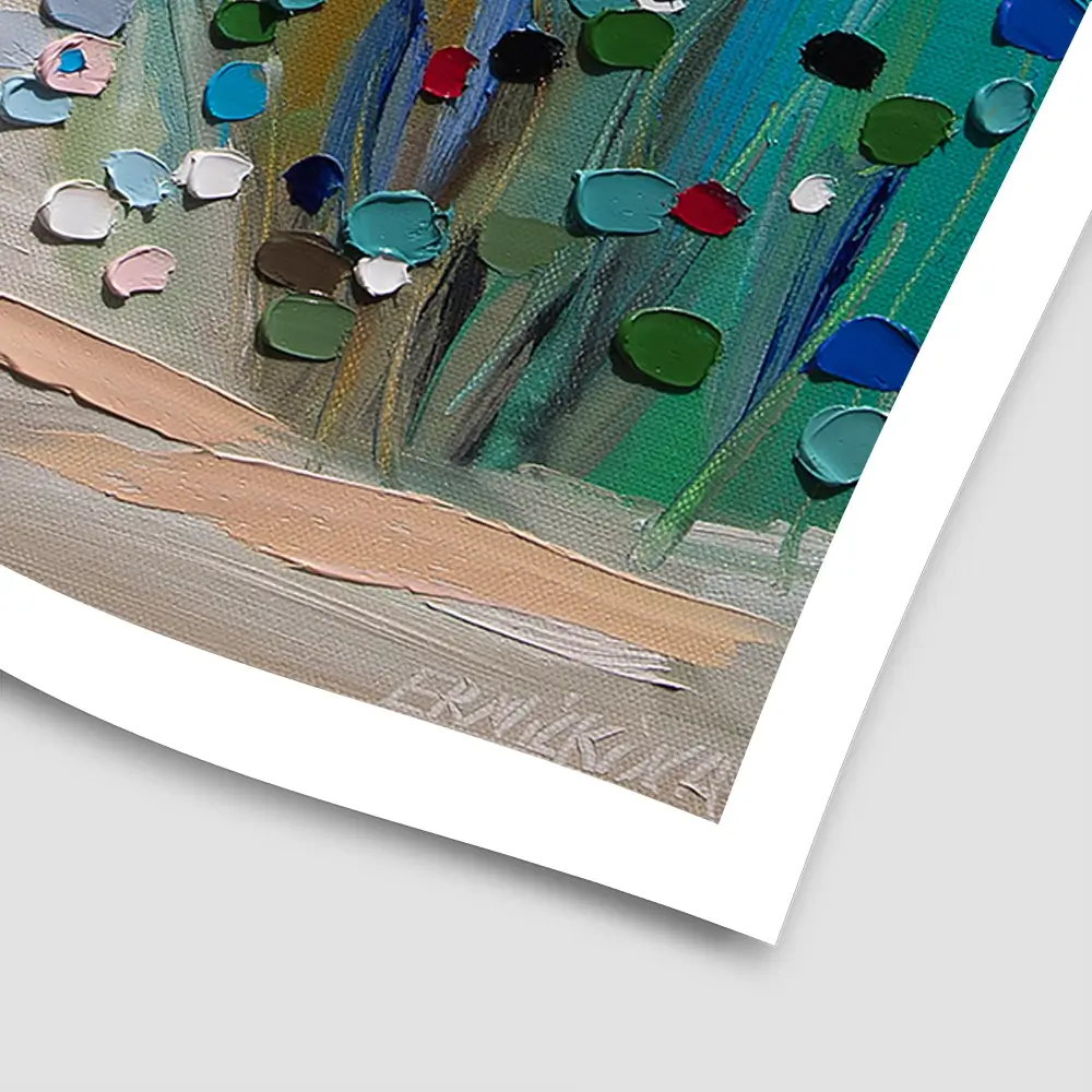 In The Garden Square Art Print In The Garden Square Art Print wall art product Ekaterina Ermilkina