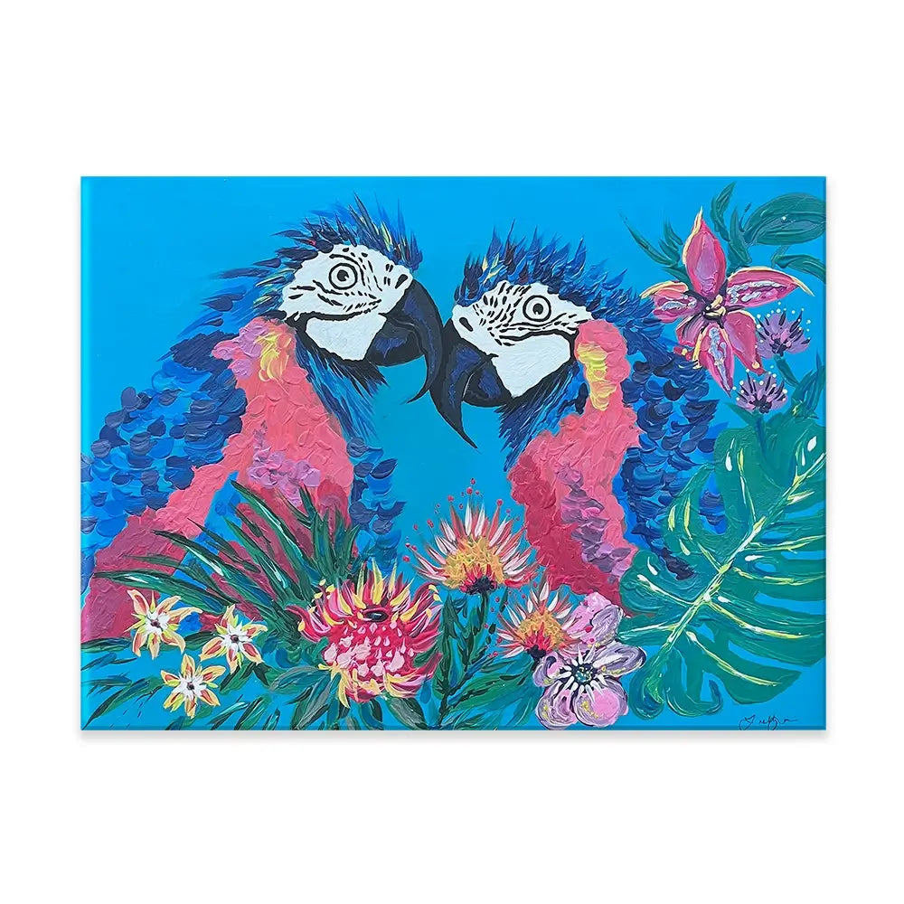 Indigo And Ziggy Canvas Print Indigo And Ziggy Canvas Print wall art product Jo Mulligan