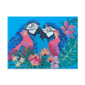 Indigo And Ziggy Canvas Print Indigo And Ziggy Canvas Print wall art product Jo Mulligan
