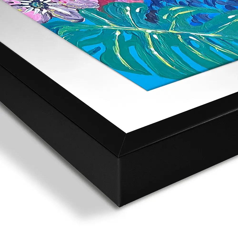 Indigo And Ziggy Framed Art Print Indigo And Ziggy Framed Art Print wall art product Jo Mulligan