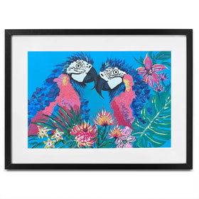 Indigo And Ziggy Framed Art Print Indigo And Ziggy Framed Art Print wall art product Jo Mulligan
