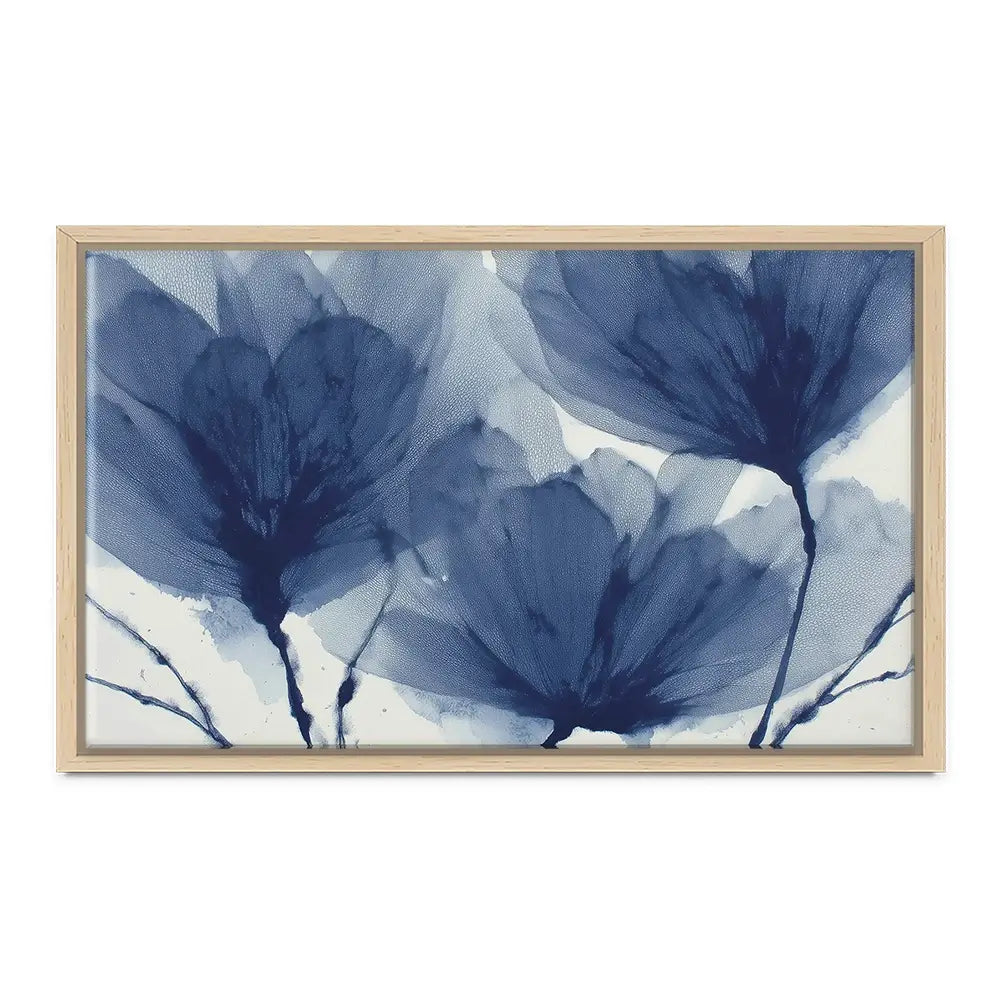 Indigo Dried Flowers Canvas Print Indigo Dried Flowers Canvas Print wall art product Chromatic Storm Studio