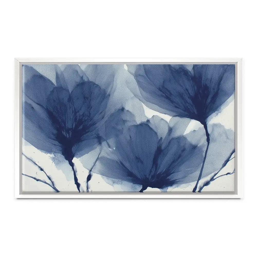 Indigo Dried Flowers Canvas Print Indigo Dried Flowers Canvas Print wall art product Chromatic Storm Studio