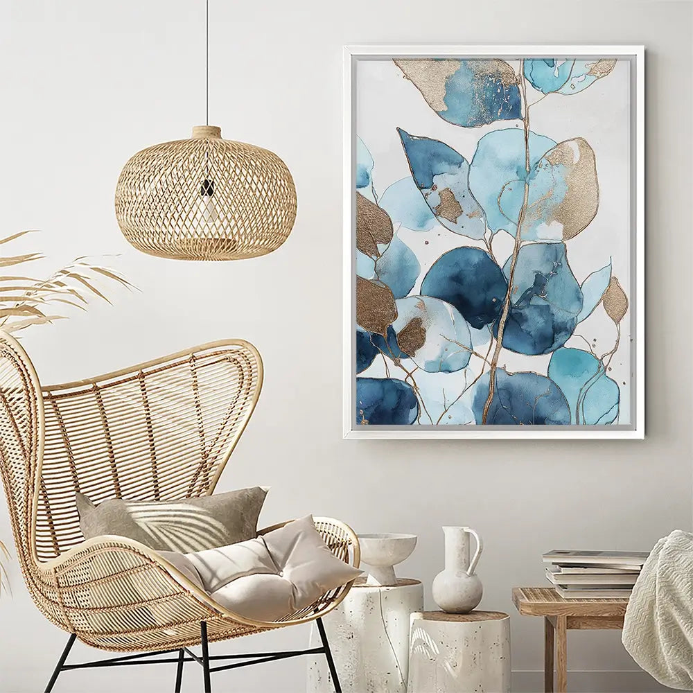 Indigo Eucalptus Canvas Print Indigo Eucalptus Canvas Print wall art product Svetlana Aleynikova