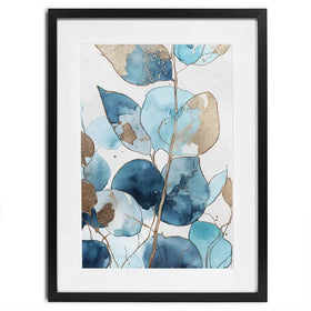 Indigo Eucalptus Framed Art Print Indigo Eucalptus Framed Art Print wall art product Svetlana Aleynikova