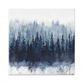 Indigo Forest Canvas Print Indigo Forest Canvas Print wall art product Carol Robinson