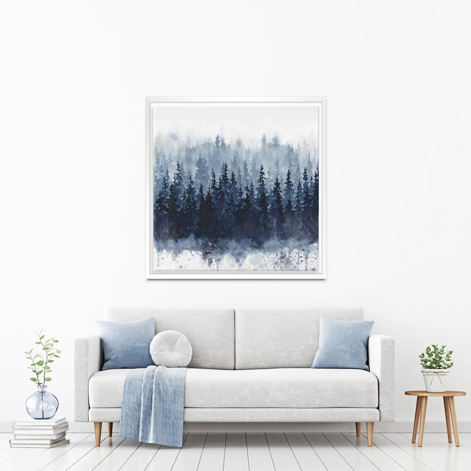 Indigo Forest Canvas Print wall art product Carol Robinson