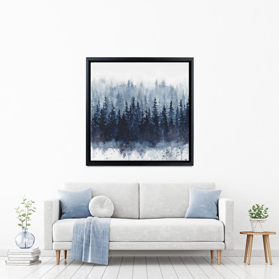 Indigo Forest Canvas Print wall art product Carol Robinson