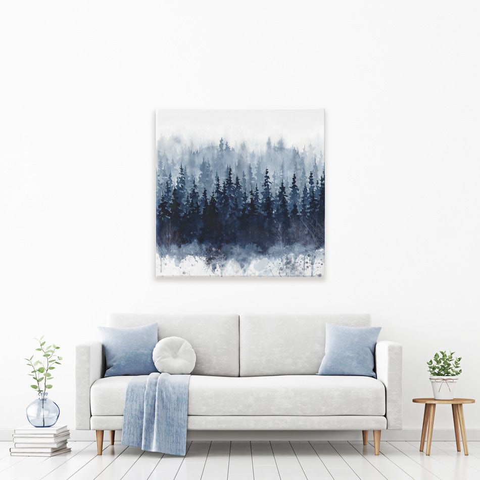 Indigo Forest Canvas Print wall art product Carol Robinson