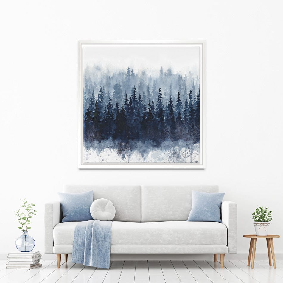 Indigo Forest Canvas Print wall art product Carol Robinson