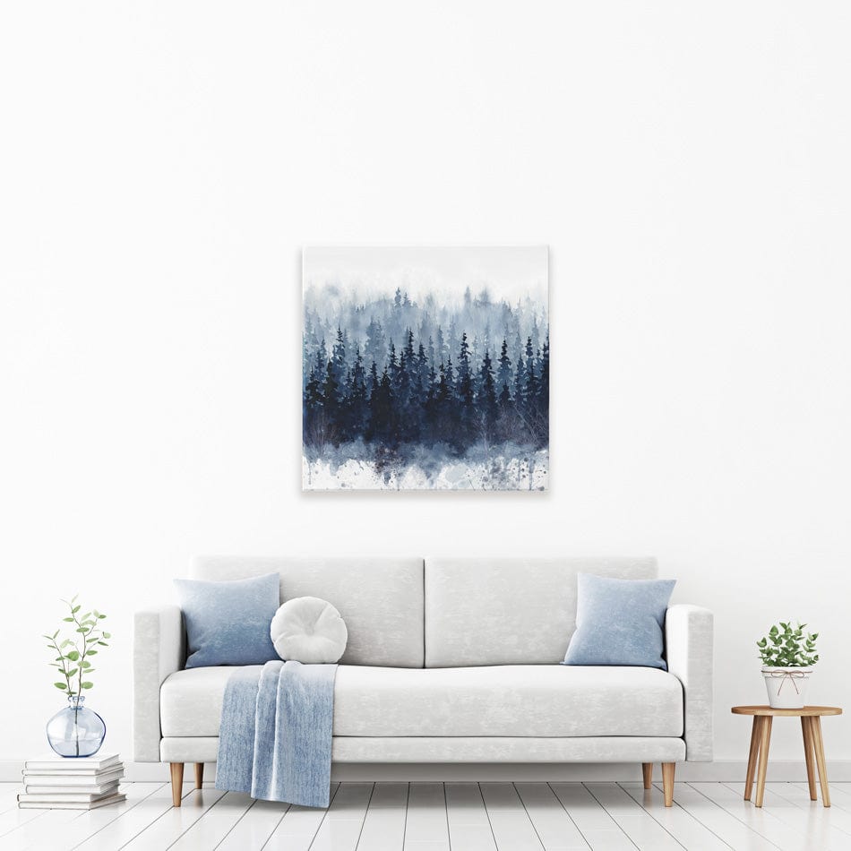 Indigo Forest Canvas Print wall art product Carol Robinson