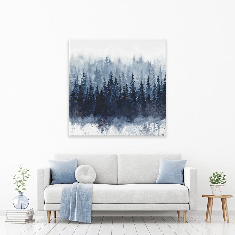 Indigo Forest Canvas Print wall art product Carol Robinson