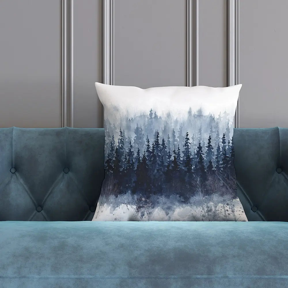 Indigo Forest Cushion Indigo Forest Cushion wall art product Carol Robinson
