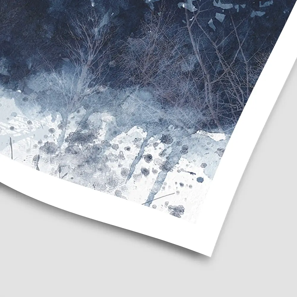 Indigo Forest Square Art Print Indigo Forest Square Art Print wall art product Carol Robinson