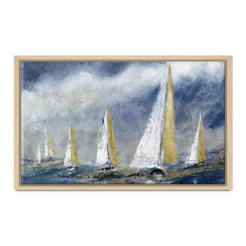 Indigo Swells Canvas Print Indigo Swells Canvas Print wall art product Carol Robinson