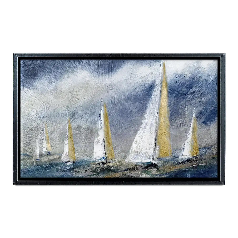 Indigo Swells Canvas Print Indigo Swells Canvas Print wall art product Carol Robinson
