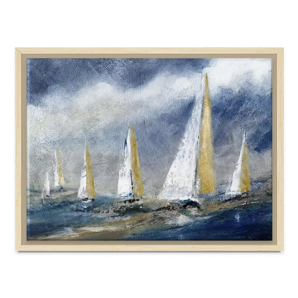 Indigo Swells Canvas Print Indigo Swells Canvas Print wall art product Carol Robinson