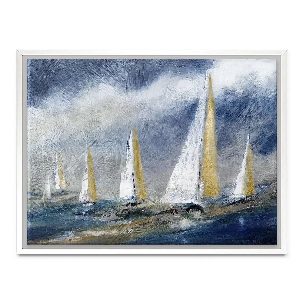 Indigo Swells Canvas Print Indigo Swells Canvas Print wall art product Carol Robinson
