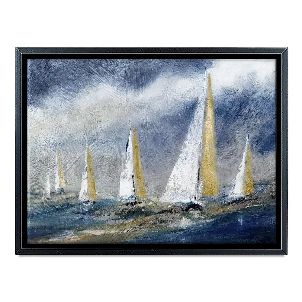 Indigo Swells Canvas Print Indigo Swells Canvas Print wall art product Carol Robinson