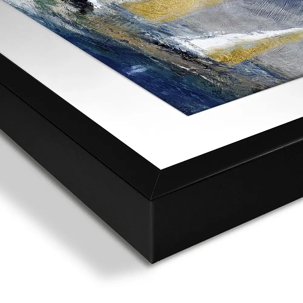 Indigo Swells Framed Art Print Indigo Swells Framed Art Print wall art product Carol Robinson