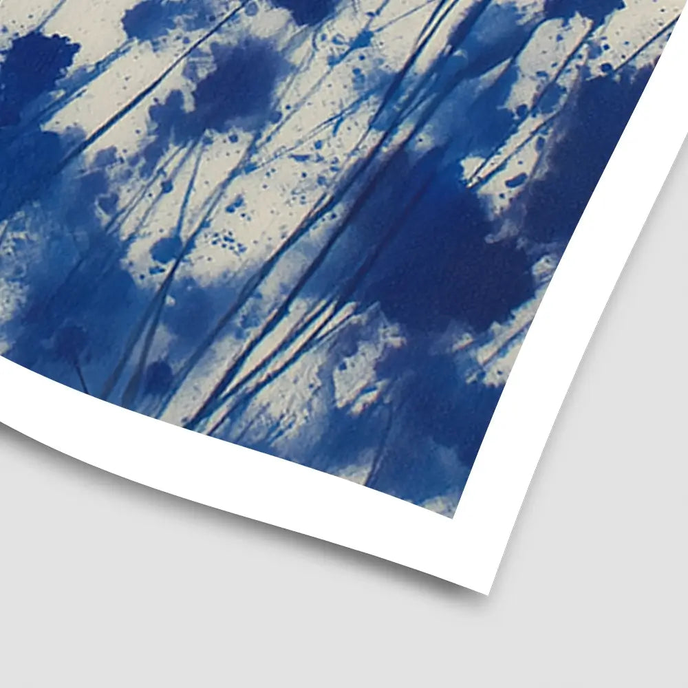 Indigo Wildflower Meadow Art Print Indigo Wildflower Meadow Art Print wall art product Chromatic Storm Studio