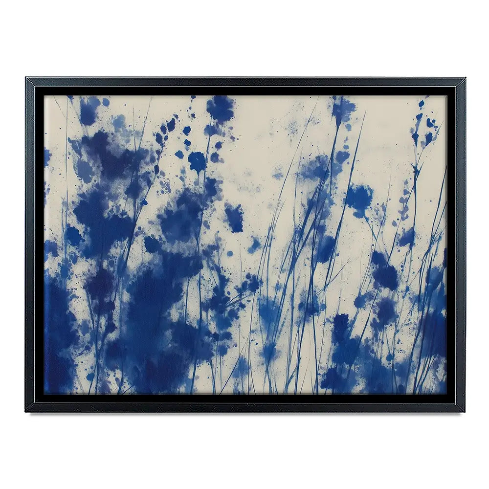 Indigo Wildflower Meadow Canvas Print Indigo Wildflower Meadow Canvas Print wall art product Chromatic Storm Studio